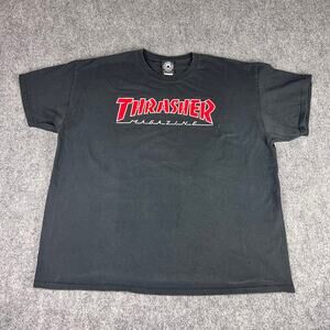 Thrasher Skateboard Magazine Live to Skate Black T-Shirt - XL